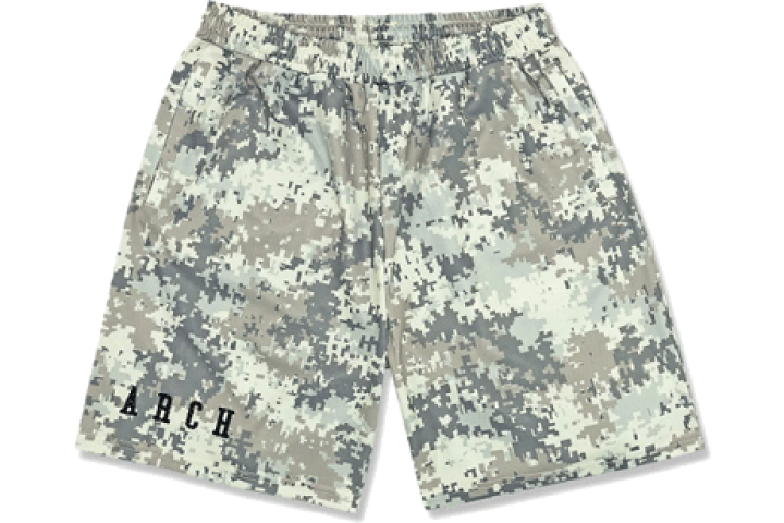 arch アーチ/overlap camo shorts/バスパン アーチ Arch overlap camo shorts （サンド） B124-105 sand
