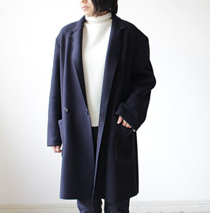 楽天市場】LA MOND(ラ モンド) ウールストレッチダブルコート 