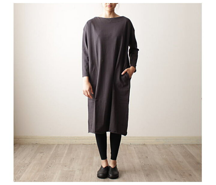 楽天市場】HAU（ハウ）plain one piece プレインワンピース : natural  
