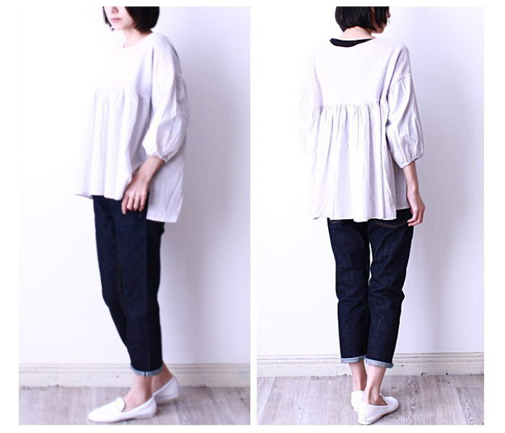 楽天市場】mao made（マオメイド）ギャザープルオーバー : natural 