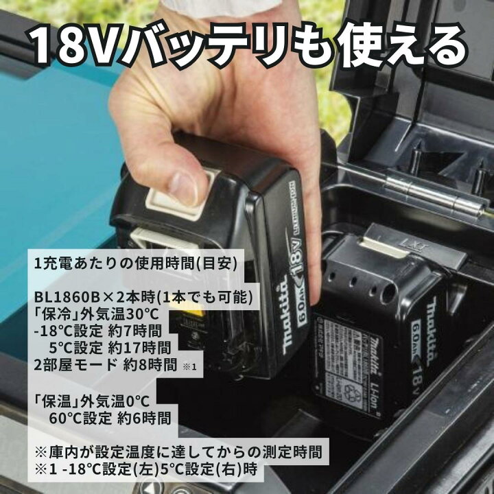 楽天市場】【ポイント10倍】 makita マキタ 充電式保冷温庫 本体のみ 