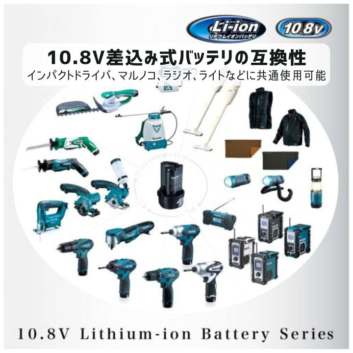 楽天市場】【ポイント10倍】マキタ 10.8V 充電式レシプロソー セット品 