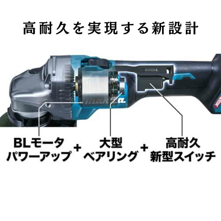 楽天市場】【ポイント10倍】マキタ 40V 充電式ディスクグラインダ 