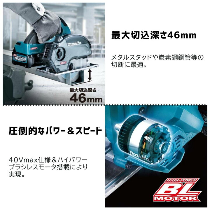 楽天市場】【ポイント10倍】マキタ 40V 充電式チップソーカッタ 