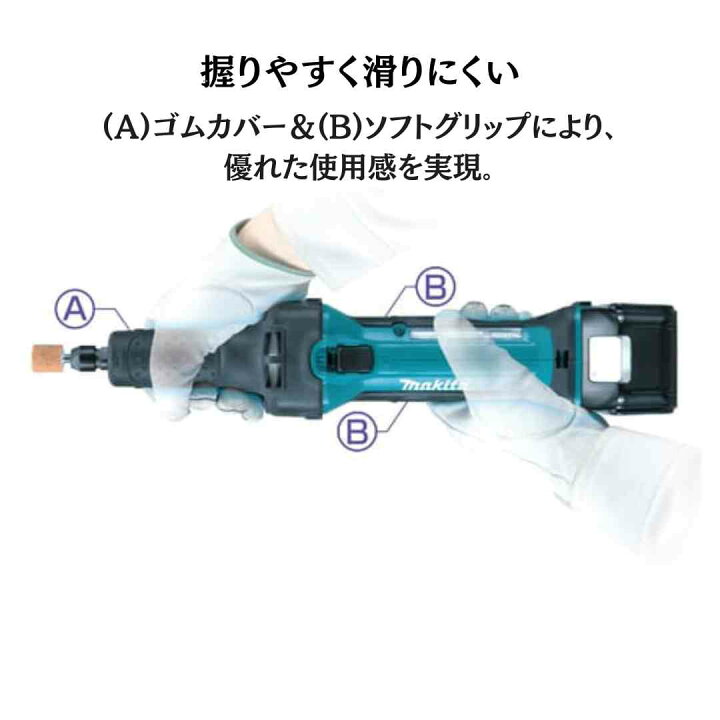 楽天市場】【ポイント10倍】マキタ 18V 充電式ハンドグラインダ セット 