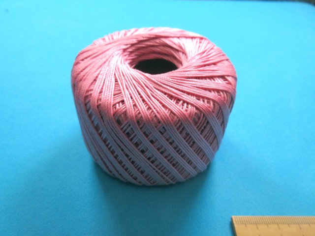 安い 激安 プチプラ 高品質 綿レース糸 ＃２０渋ピンク 付与