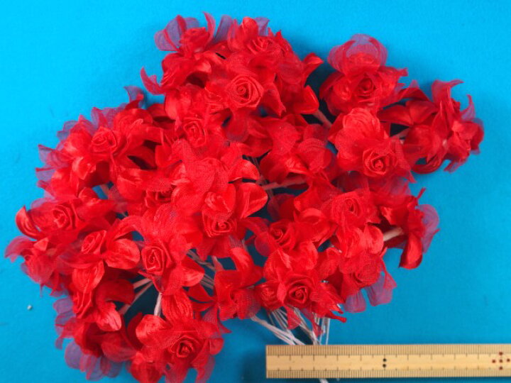 楽天市場 在庫処分アートフラワー 造花 赤 手芸ナカムラ