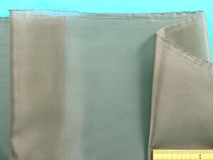 在庫処分ポリエステルオーガンジー生地茶グレー(120cm幅 2m)