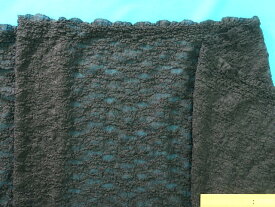 在庫処分ストレッチレース生地黒（130cm幅　1．5m）