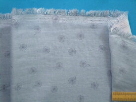 綿ダブルガーゼ生地薄ブルー（105cm幅　2m）