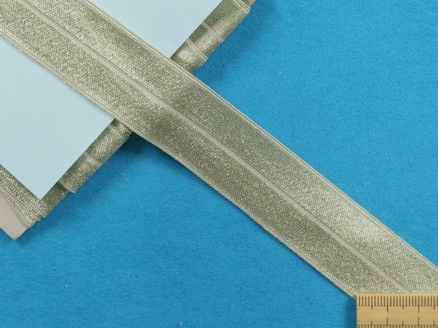 在庫処分ストレッチふちどりテープ薄グリン系（２．４ｃｍ幅 ５ｍ巻） 裁縫材料