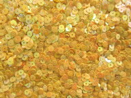 スパンコール　4mm（100g・25000枚）パール山吹