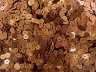 スパンコール　5mm（100g・10000枚）メタル茶系