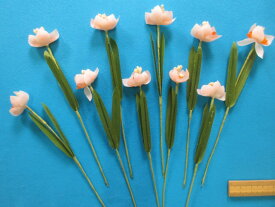 アートフラワー（造花）白×オレンジ