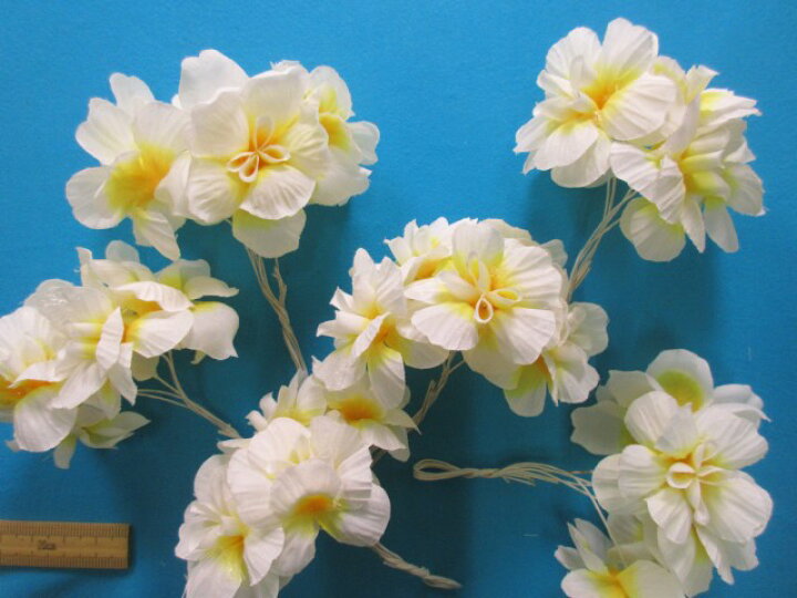 楽天市場 アートフラワー 造花 白 イエロー 手芸ナカムラ