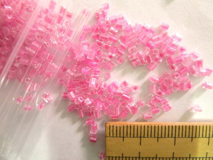 楽天市場】ガラスビーズ(2×2mm)ピンク系 : 手芸ナカムラ
