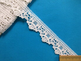 綿ケミカルレース（2.2cm幅　3m巻）オフ白