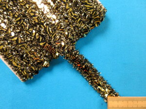 スパンコール×モールブレード金×黒（1．5cm幅　5m巻）