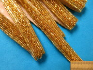 在庫処分ビーズブレード金（1．5cm幅　1m巻）