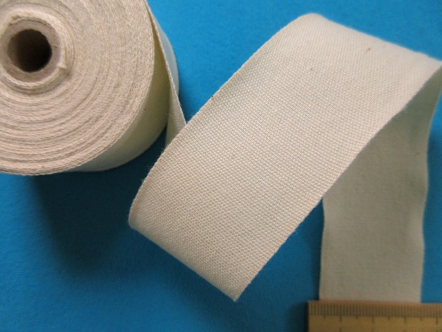 綿平テープ生成り ３．２ｃｍ幅 モデル着用 早割クーポン 注目アイテム ６ｍ巻