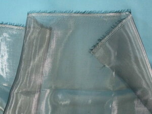 シルクオーガンジー生地グレー系//(130cm幅 1.5m)