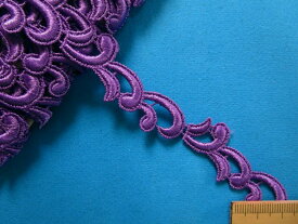 レーヨンケミカルレース（2cm幅 4m巻）紫
