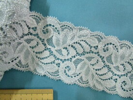 ストレッチレース（5.6cm幅 5m巻）グレー