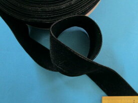 両面ベルベットリボン(3.5cm幅 10m巻)黒