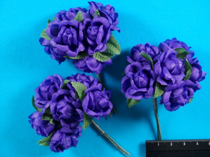 楽天市場 在庫処分アートフラワー 造花 紫 手芸ナカムラ