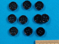 在庫処分プラボタン　（11mm）黒