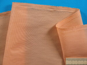 夏用裏地(サップ・ストレッチ)オレンジ(110cm幅 2mカット)