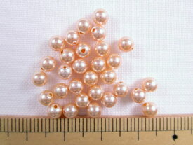 スワロフスキー5810（4mm）Crystal　Peach　Pearl　-C300