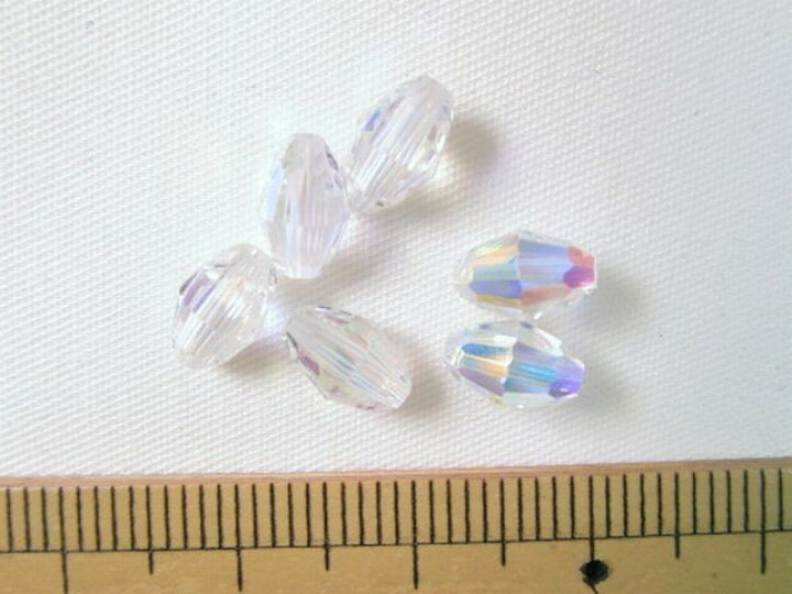 楽天市場】スワロフスキー5200（7.5×5mm）CRYSTAL AURORE BOREALE 