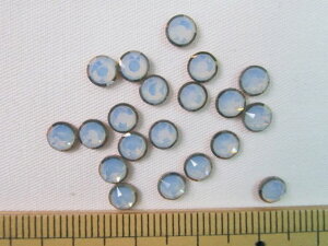 XtXL[izbgtBbNXj2078/I@Rimmed@Flatback@SS 20White@Opali234j@Dorado ZiDORZ) Silver-Foiled