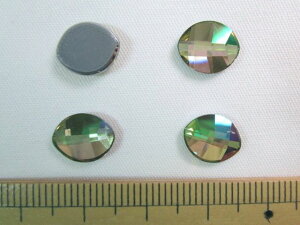 XtXL[izbgtBbNXj2204@Pure Leaf Flat Back 10x8mmCrystal(001) Luminous Green(LUMG)@M-Foiled