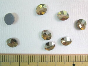 XtXL[izbgtBbNXj2204@Pure Leaf Flat Back@6x4.8mmCrystal(001) Golden Shadow(GSHA) M-Foiled