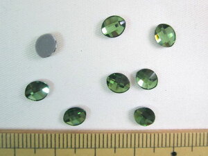 XtXL[izbgtBbNXj2204@Pure Leaf Flat Back@6x4.8mmPeridot(214) M-Foiled