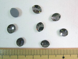 XtXL[izbgtBbNXj2204@Pure Leaf Flat Back@6x4.8mmCrystal(001) Silver Night(SINI) M-Foiled