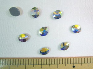 XtXL[izbgtBbNXj2204@Pure Leaf Flat Back@6x4.8mmCrystal(001) Aurore Boreale(AB) M-Foiled