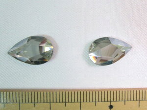 XtXL[izbgtBbNXj2303@Pear Flat Back@14x9mmCrystal(001) Silver Shade(SSHA) M-Foiled