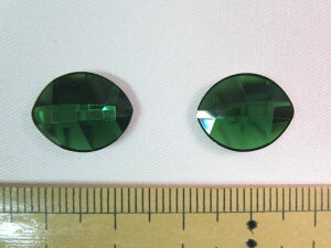 �X�����t�X�L�[�i�z�b�g�t�B�b�N�X�j2204�@Pure Leaf Flat Back�@14x11mmDark Moss Green(260) M-Foiled
