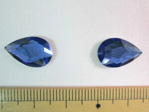 XtXL[izbgtBbNXj2303@Pear Flat Back@14x9mmSapphire(206) M-Foiled