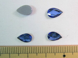 XtXL[izbgtBbNXj2303@Pear Flat Back@8x5mmSapphire(206) M-Foiled