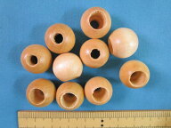 ウッドループエンド（白木ニス）15mm　10個入