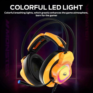 MONSTERR�@�ŐV�^�w�b�h�Z�b�g�C���z���@�Q�[�~���O�w�b�h�Z�b�g�@�y�� �d�ቹ�����w�b�h�t�H�� USB �L�� PC�p�w�b�h�Z�b�g