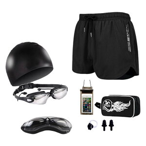 メンズ 水着 8点セット メンズフィットネス 水着セット 水泳パンツ セット メンズ スイミングセット スイムウェア ゴーグル スイムキャップ 耳栓