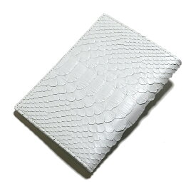 カードケース カード入れ 薄型 大容量 ダイヤモンド パイソン 蛇 ヘビ マット ホワイト