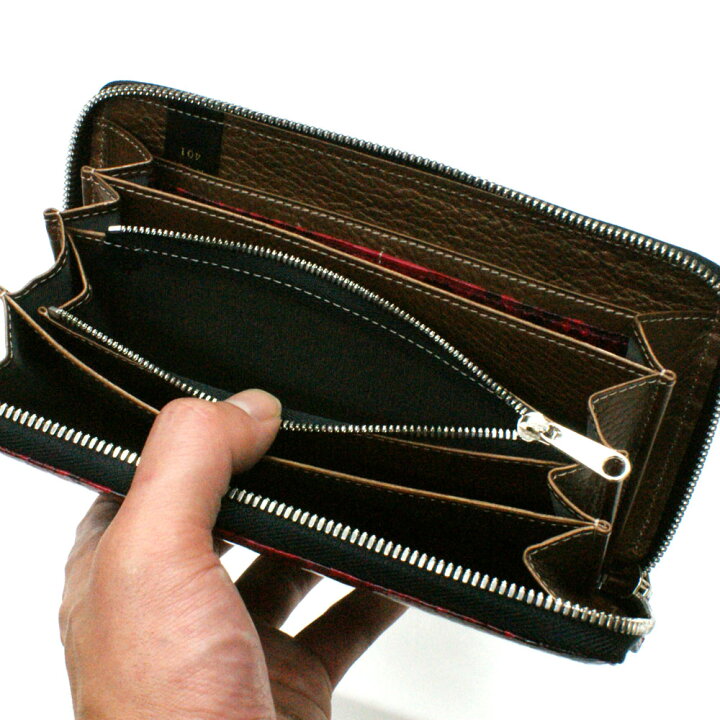 楽天市場】長財布 パイソン 財布 ラウンドファスナー財布 ファスナー長  