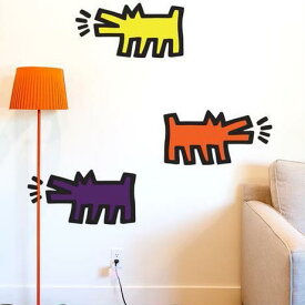 BLIK Keith Haring Wall Sticker Barking Dog アソート