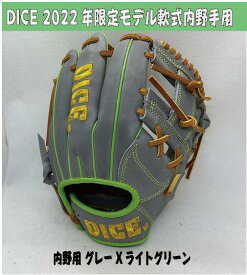 【DICE 2022限定】軟式内野手用 グレーXライトグリーン【型付け＆送料無料】